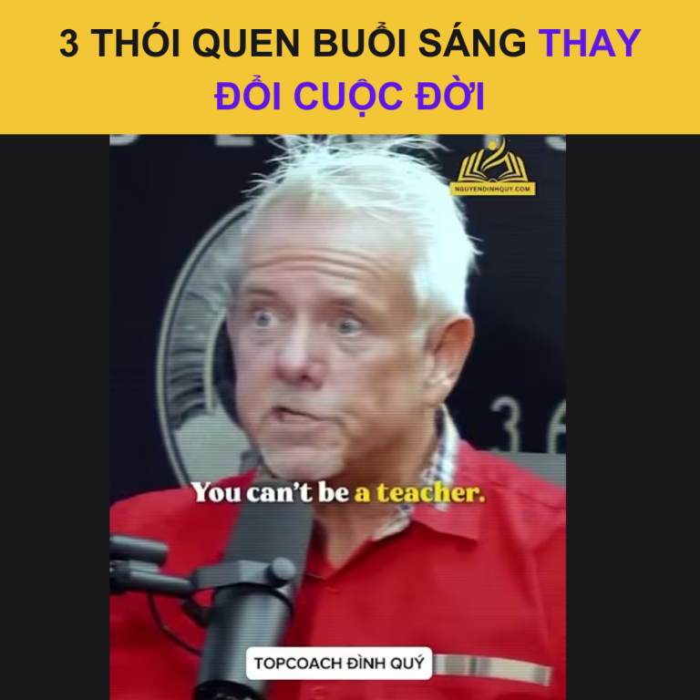 3 Thói Quen Buổi Sáng Thay Đổi Cuộc Đời