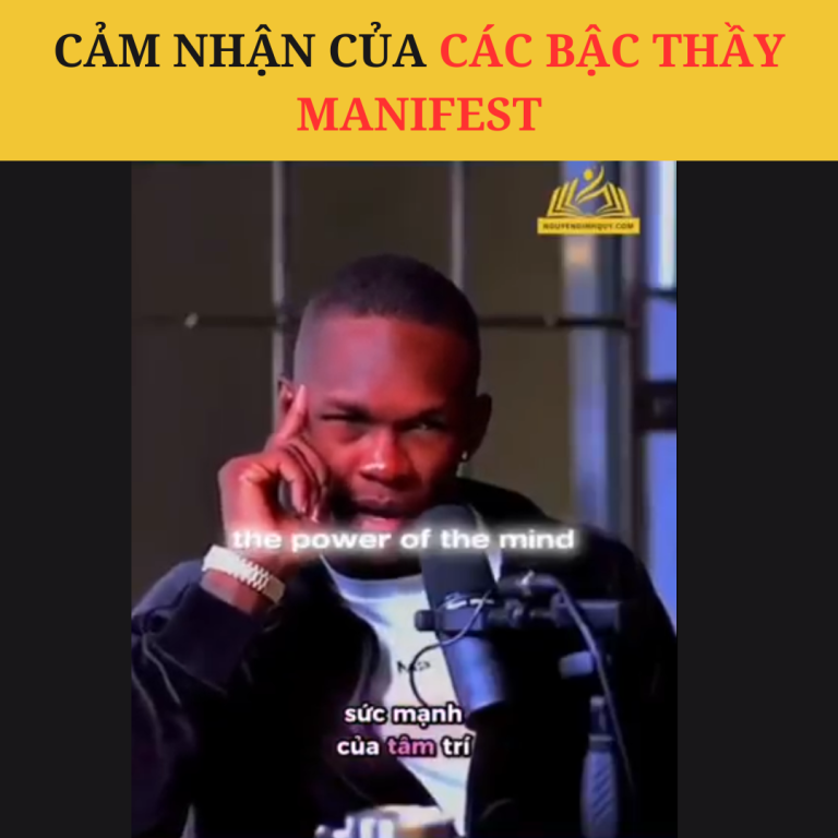 Cảm nhận CỦA các bậc thầy manifest