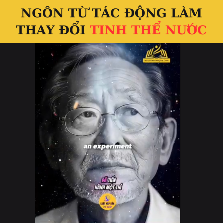 Ngôn từ tác động làm thay đổi tinh thể nước