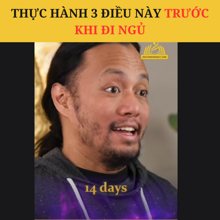 Thực hành 3 điều này trước khi đi ngủ